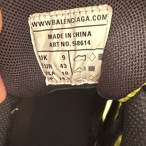 Balenciaga Track 2 Men’s Sneakers Size 43 EU / 10 US Metallic Green Grey - Picture 7 of 7